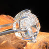 Herkimer Diamond Ring Sterling Silver Size 6.5 #3982-Moldavite Life