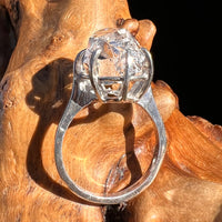 Herkimer Diamond Ring Sterling Silver Size 6.5 #3985-Moldavite Life