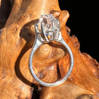 Herkimer Diamond Ring Sterling Silver Size 7 #3981-Moldavite Life