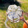 Herkimer Diamond Ring Sterling Silver Size 7 #3983-Moldavite Life