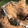 Mens Moldavite Meteorite Phenacite Bracelet Sterling Silver-Moldavite Life
