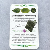 Angel Chime Moldavite Genuine Certified 1.8 Grams-Moldavite Life