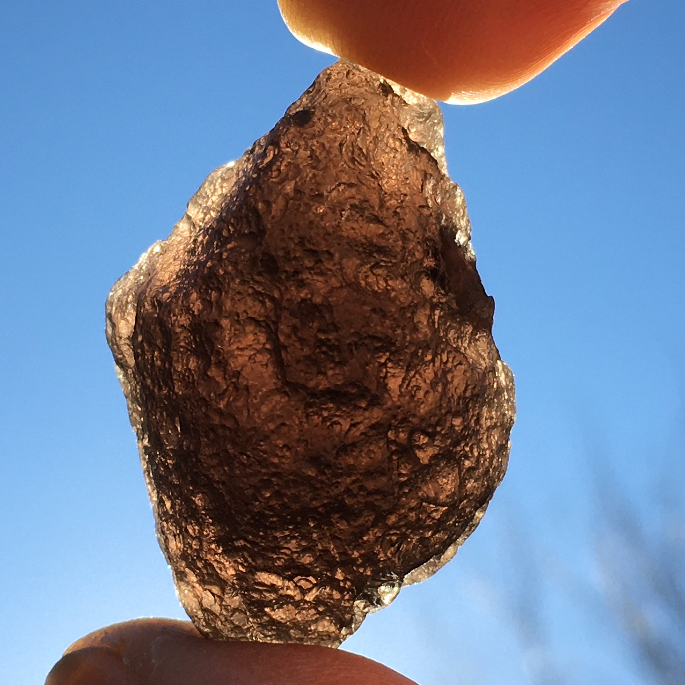 Pearl of Fire Agni Manitite Tektite 17.9 grams-Moldavite Life