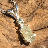 Moldavite Alexandrite Crystal Pendant Silver Sterling-Moldavite Life