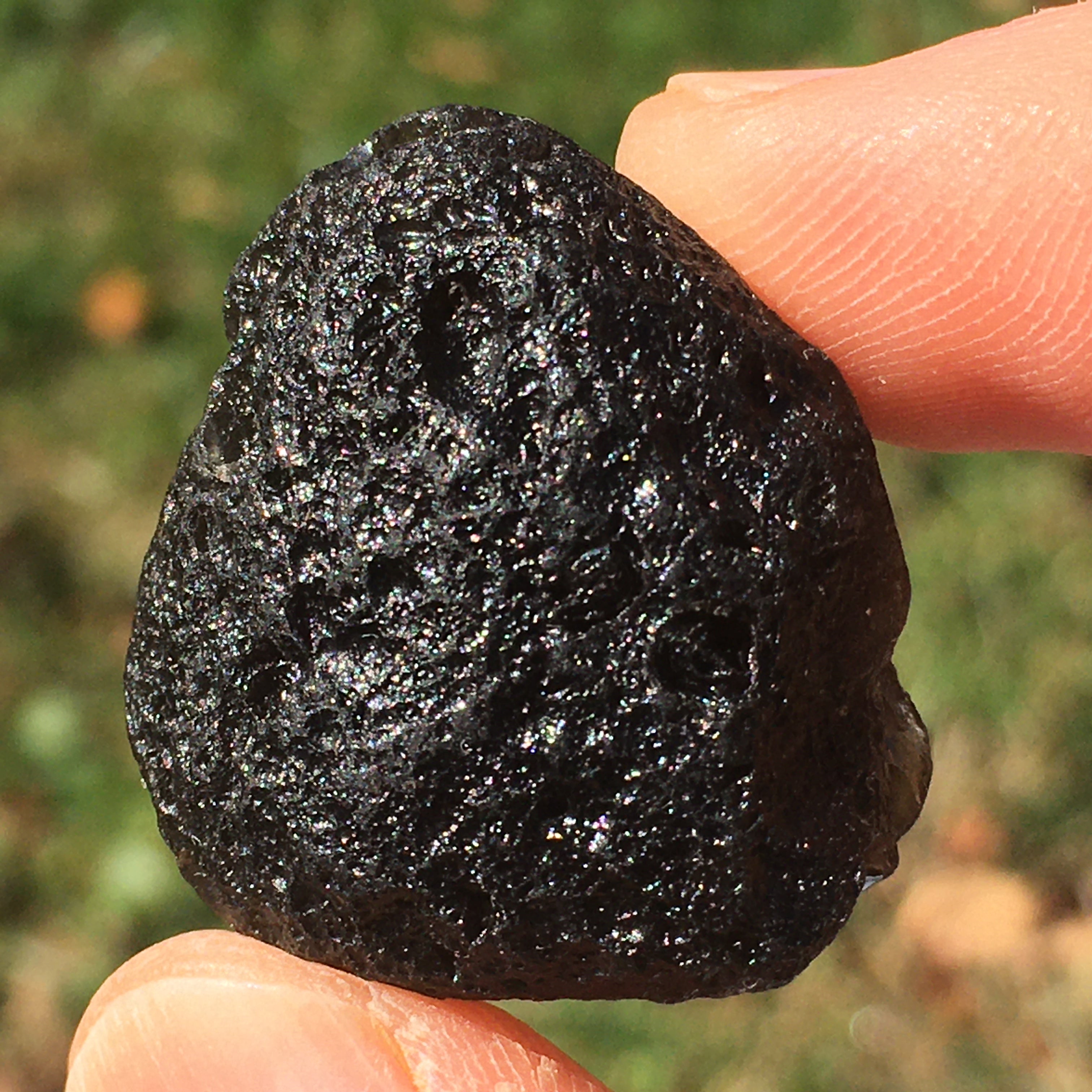 Agni Manitite, Pearl of Divine Fire, Tektite, Meteorite, Crystal, deals Stone. 38g 1.25 in 1028