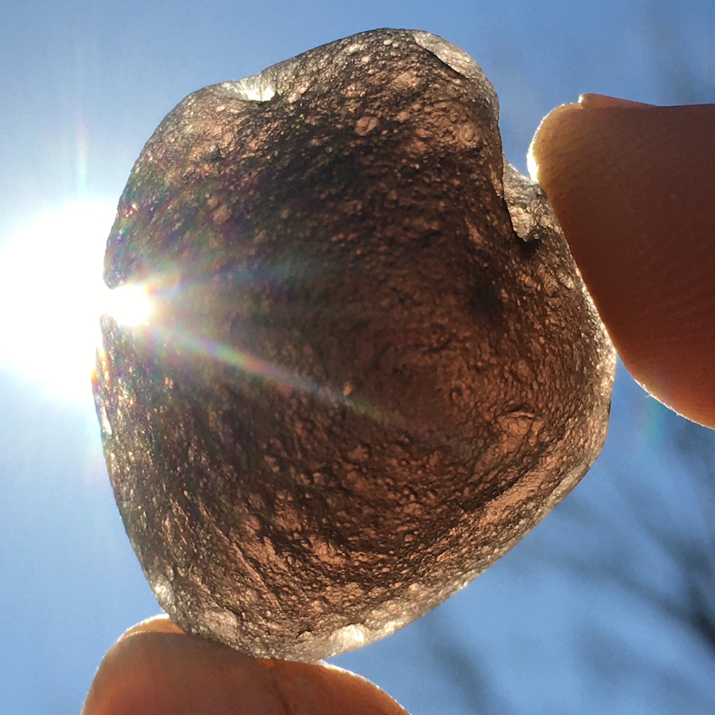 Pearl of Fire Agni Manitite Tektite 13.5 grams-Moldavite Life