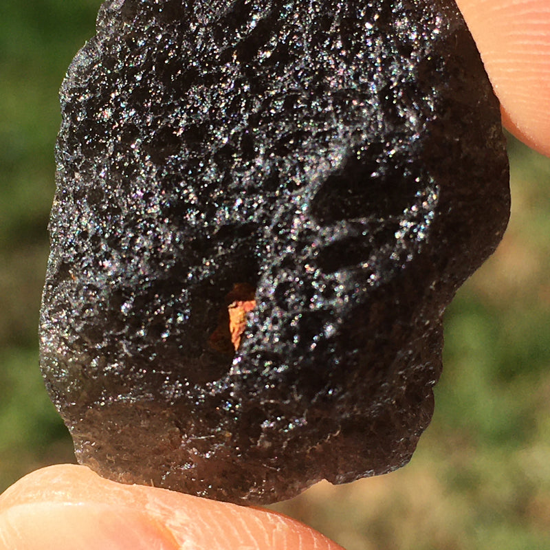 Pearl of Fire Agni Manitite Tektite 12.3 grams-Moldavite Life