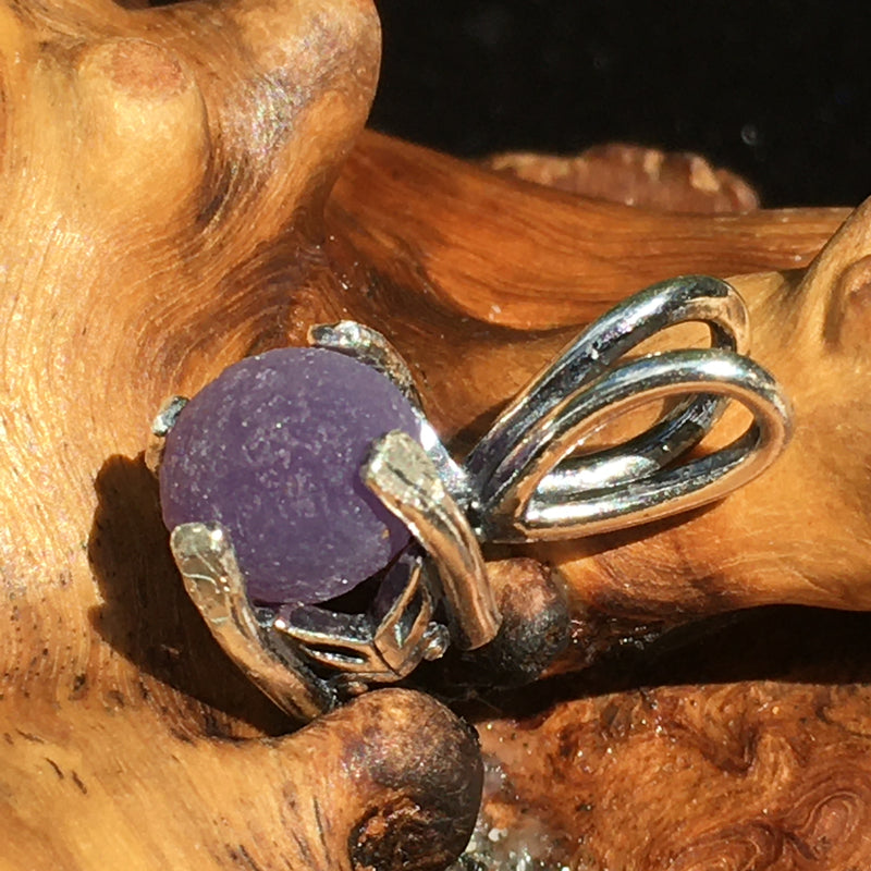 Grape Agate Pendant Sterling Silver