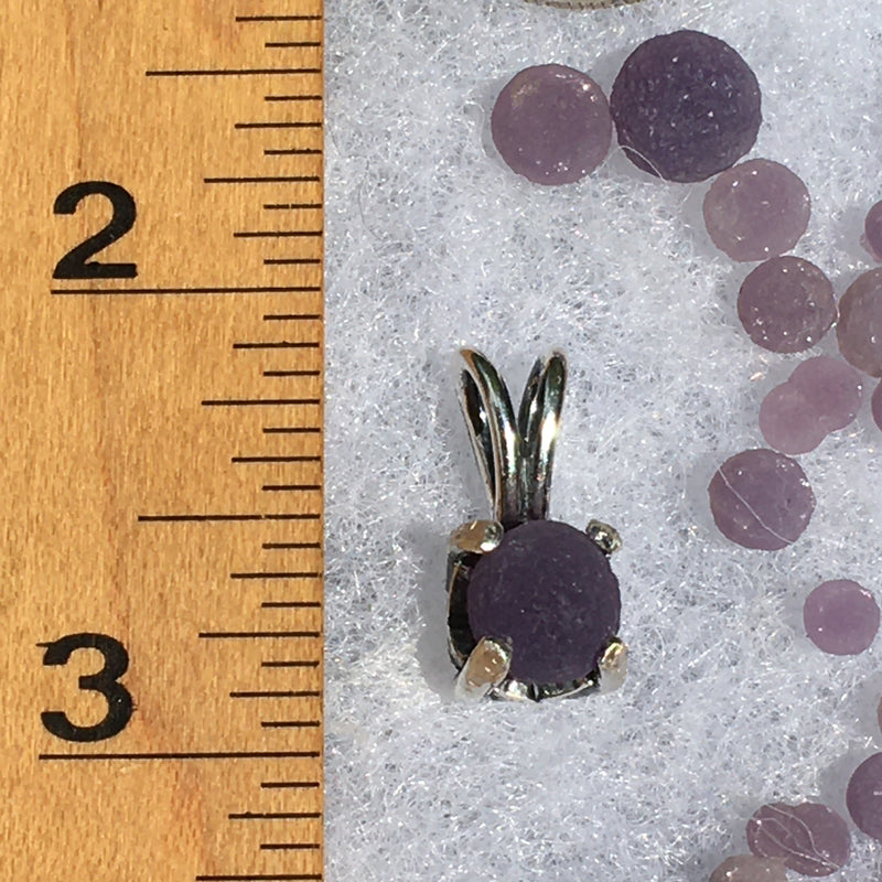 Grape Agate Pendant Sterling Silver