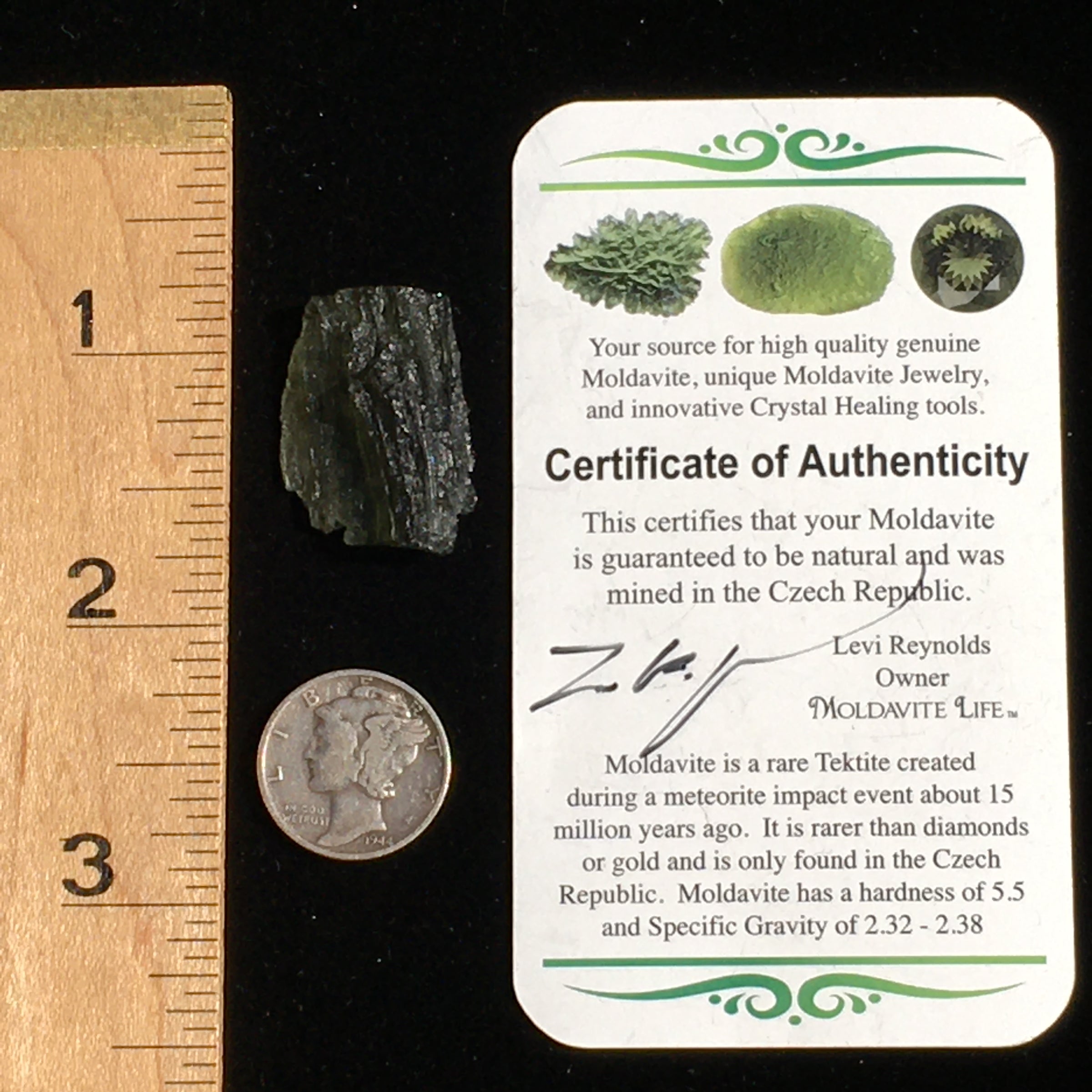 Genuine Moldavite 3.0 Grams-Moldavite Life