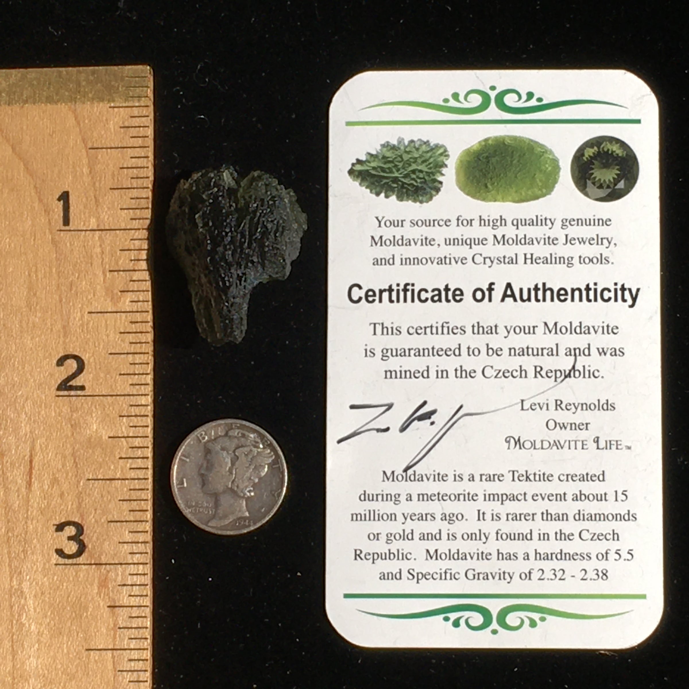 Genuine Moldavite Certified 7.5 Grams-Moldavite Life