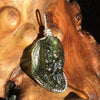 Moldavite Silver Wire Wrapped Pendant-Moldavite Life