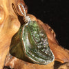 Moldavite Silver Wire Wrapped Pendant-Moldavite Life