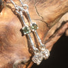 Moldavite Herkimer Diamond Earrings Sterling Silver-Moldavite Life