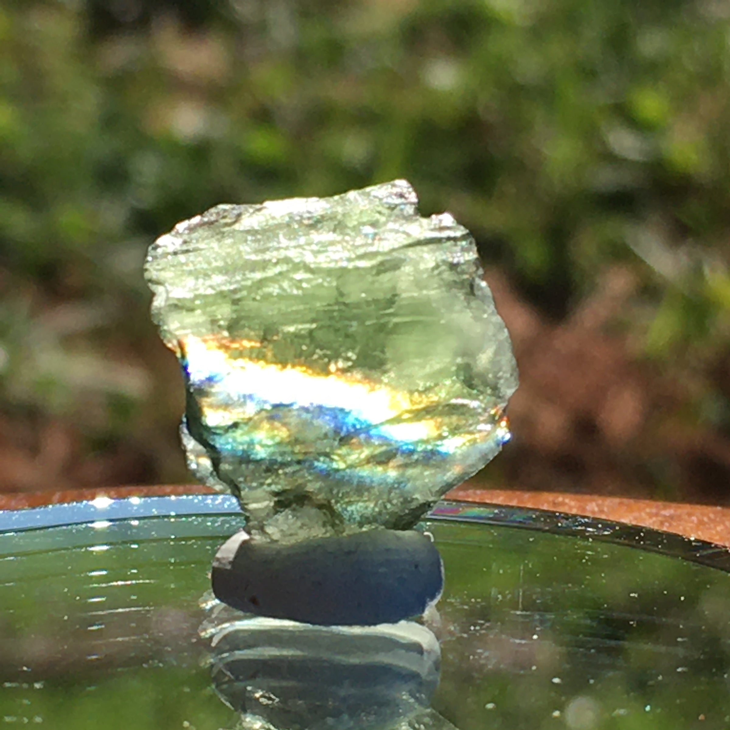 Genuine Moldavite 1.3 Grams RARE Shape-Moldavite Life