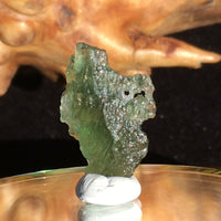 Genuine Moldavite 1.4 Grams RARE Face Shape Hole-Moldavite Life