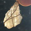 Libyan Desert Glass Gold Wire Wrapped Pendant-Moldavite Life