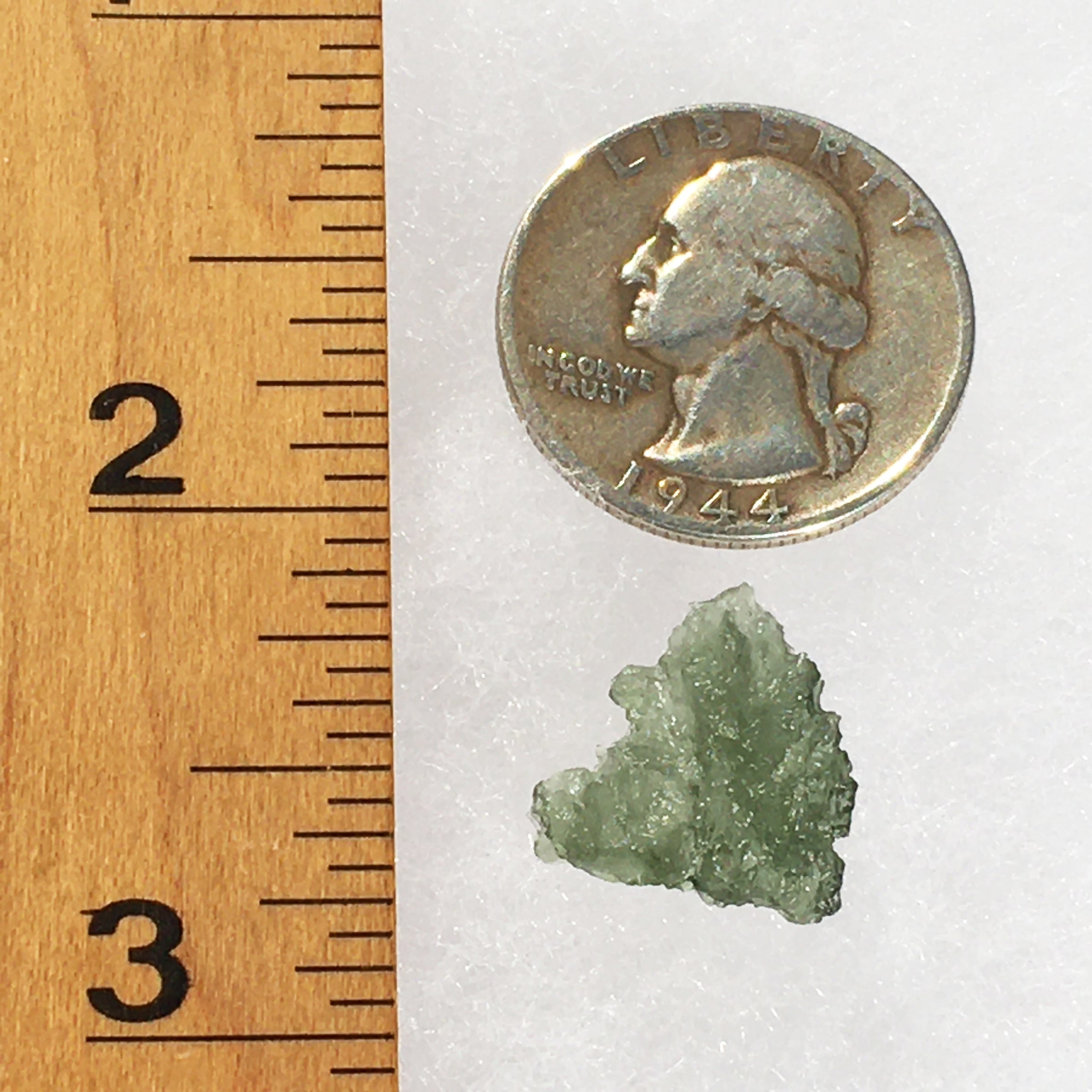 Besednice Moldavite Genuine Certified 1.0 grams BM64-Moldavite Life