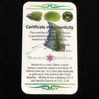 Besednice Moldavite Genuine Certified 1.2 grams BM82-Moldavite Life
