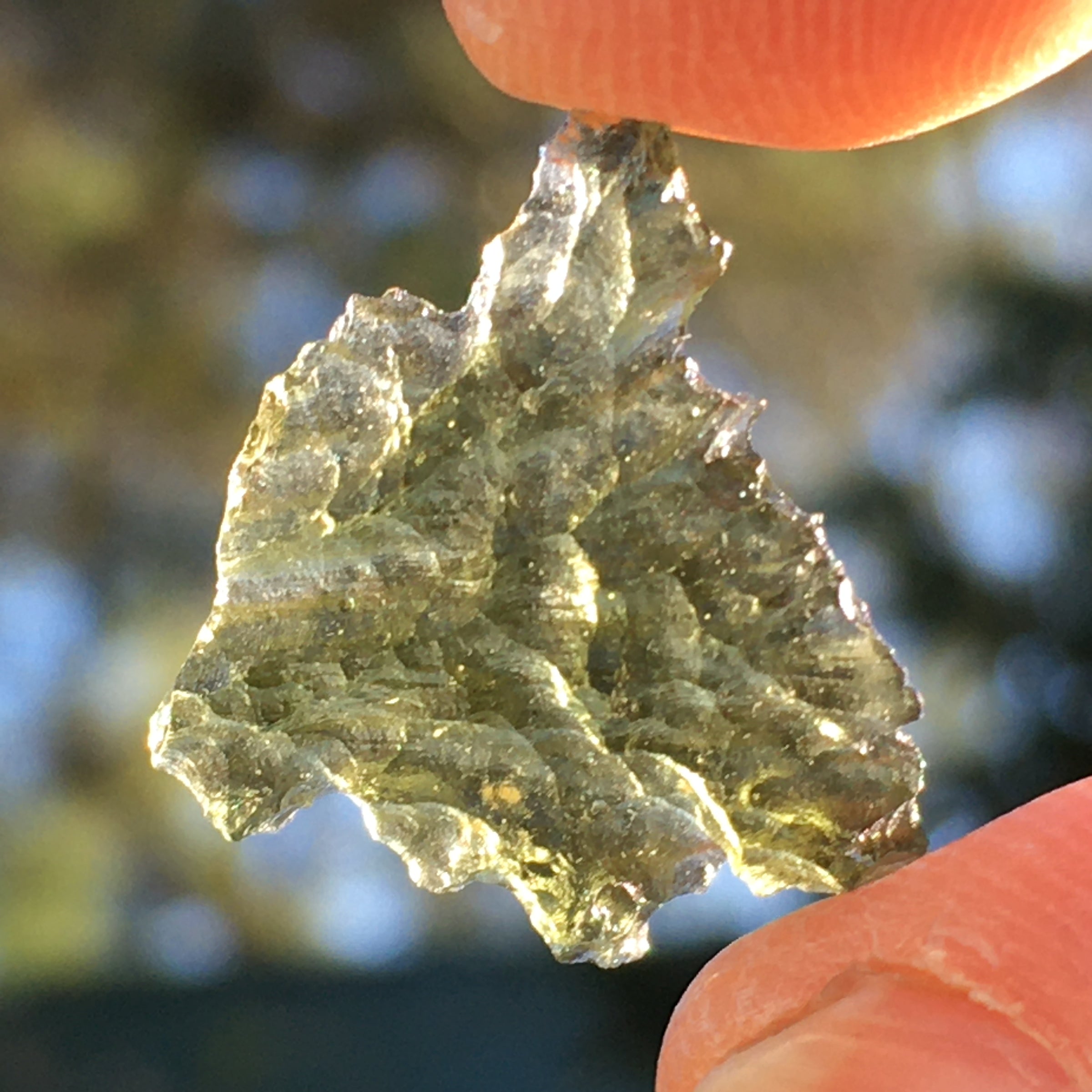 Besednice Moldavite Genuine Certified 0.9 grams BM83-Moldavite Life