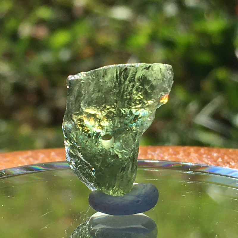 Moldavite Bead for Jewelry Making 1.4 Grams-Moldavite Life