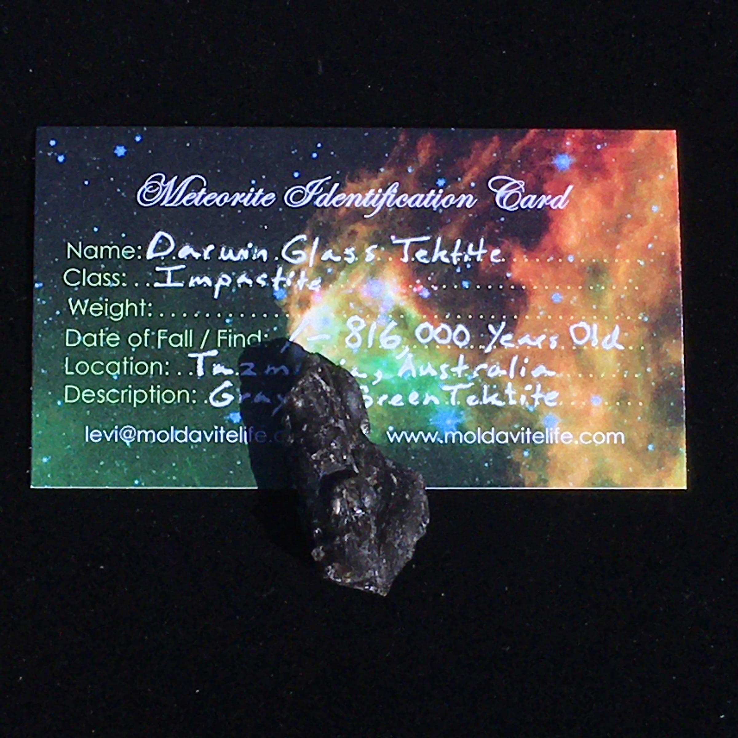 Darwinite Darwin Glass Tektite 5.3 grams-Moldavite Life