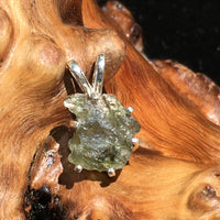 Silver Moldavite Pendant Natural Genuine-Moldavite Life