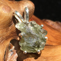 Silver Moldavite Pendant Natural Genuine-Moldavite Life