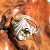 Moldavite Ring Size 7 Sterling Silver