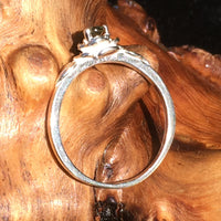 Moldavite Rose Ring Sterling Silver-Moldavite Life