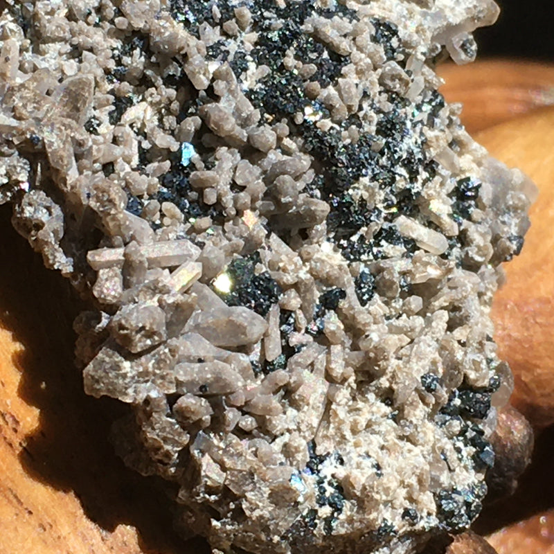 RARE Brookite Crystals in Quartz Matrix-Moldavite Life