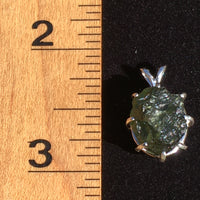 Silver Moldavite Pendant Natural Genuine-Moldavite Life