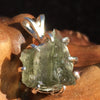 Silver Moldavite Pendant Natural Genuine-Moldavite Life