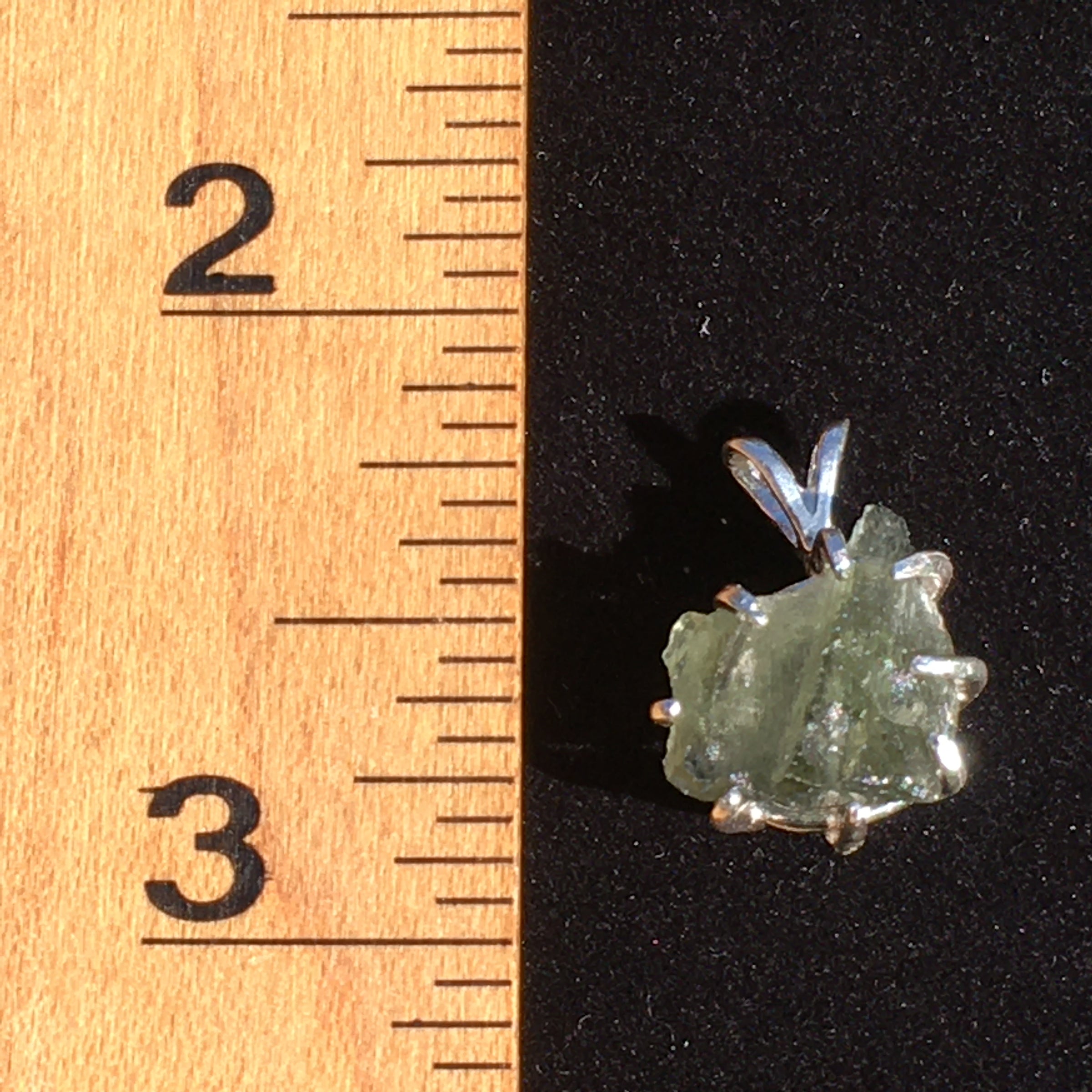 Silver Moldavite Pendant Natural Genuine-Moldavite Life