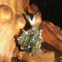 Silver Moldavite Pendant Natural Genuine-Moldavite Life