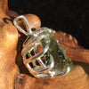 Silver Moldavite Pendant Natural Genuine-Moldavite Life