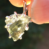 Silver Moldavite Pendant Natural Genuine-Moldavite Life