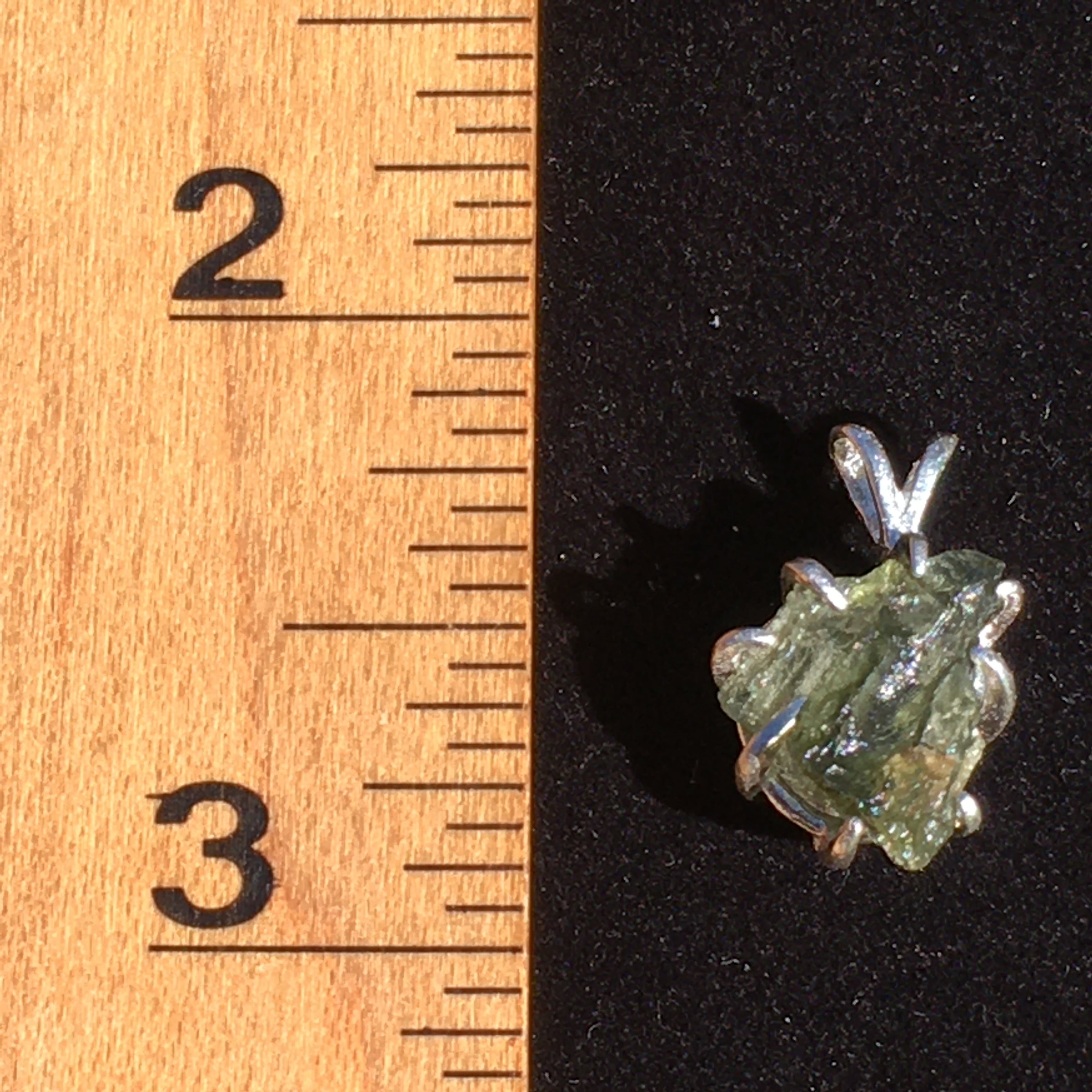 Silver Moldavite Pendant Natural Genuine-Moldavite Life