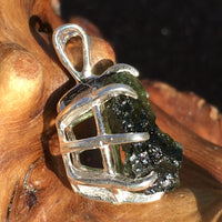 Silver Moldavite Pendant Natural Genuine-Moldavite Life