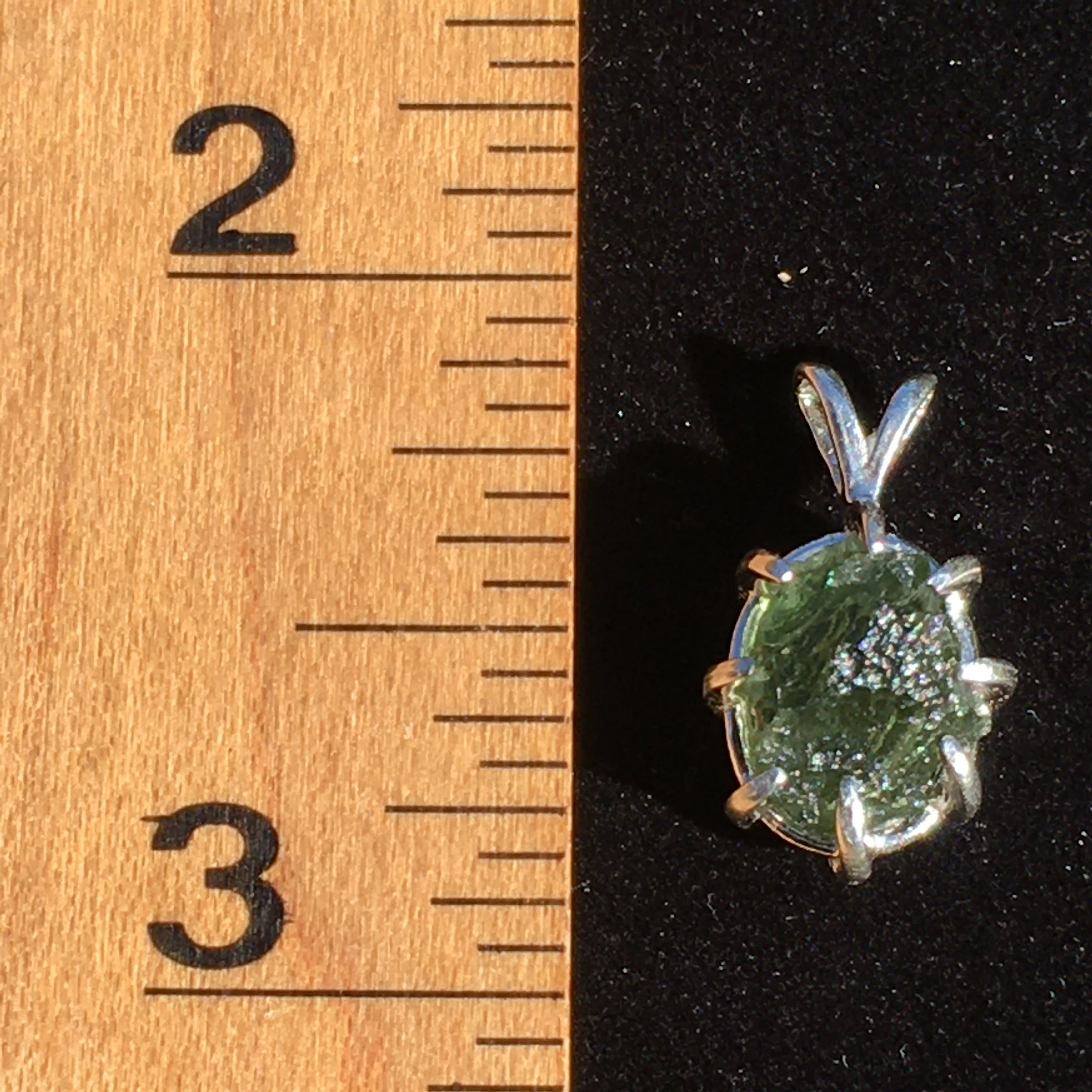 Silver Moldavite Pendant Natural Genuine-Moldavite Life