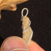Libyan Desert Glass Tektite Silver Wire Pendant-Moldavite Life