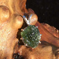 Silver Moldavite Pendant Natural Genuine-Moldavite Life