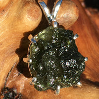 Silver Moldavite Pendant Natural Genuine-Moldavite Life
