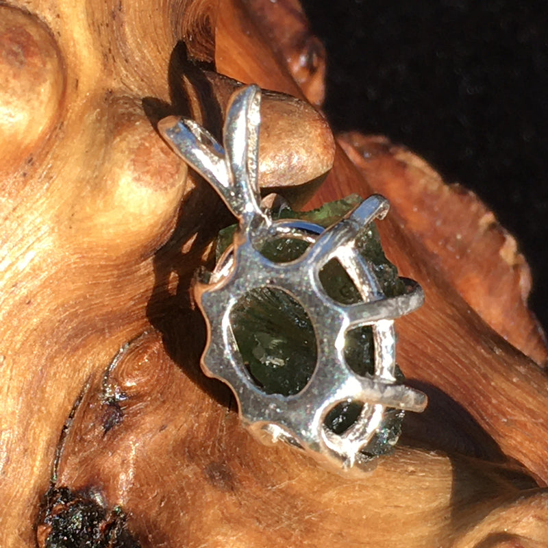 Silver Moldavite Pendant Natural Genuine-Moldavite Life