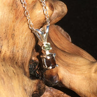 Moldavite Painite Crystal Pendant Silver Sterling-Moldavite Life