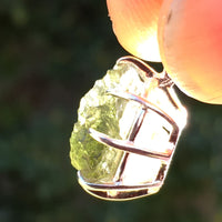 Moldavite Phenacite Herkimer Basket Pendant Silver-Moldavite Life