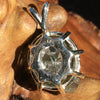 Moldavite Herkimer Diamond Basket Pendant Silver-Moldavite Life