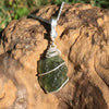 Moldavite Phenacite Crystal Pendant Necklace Silver-Moldavite Life