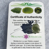 Moldavite Herkimer Diamond Basket Pendant Silver-Moldavite Life