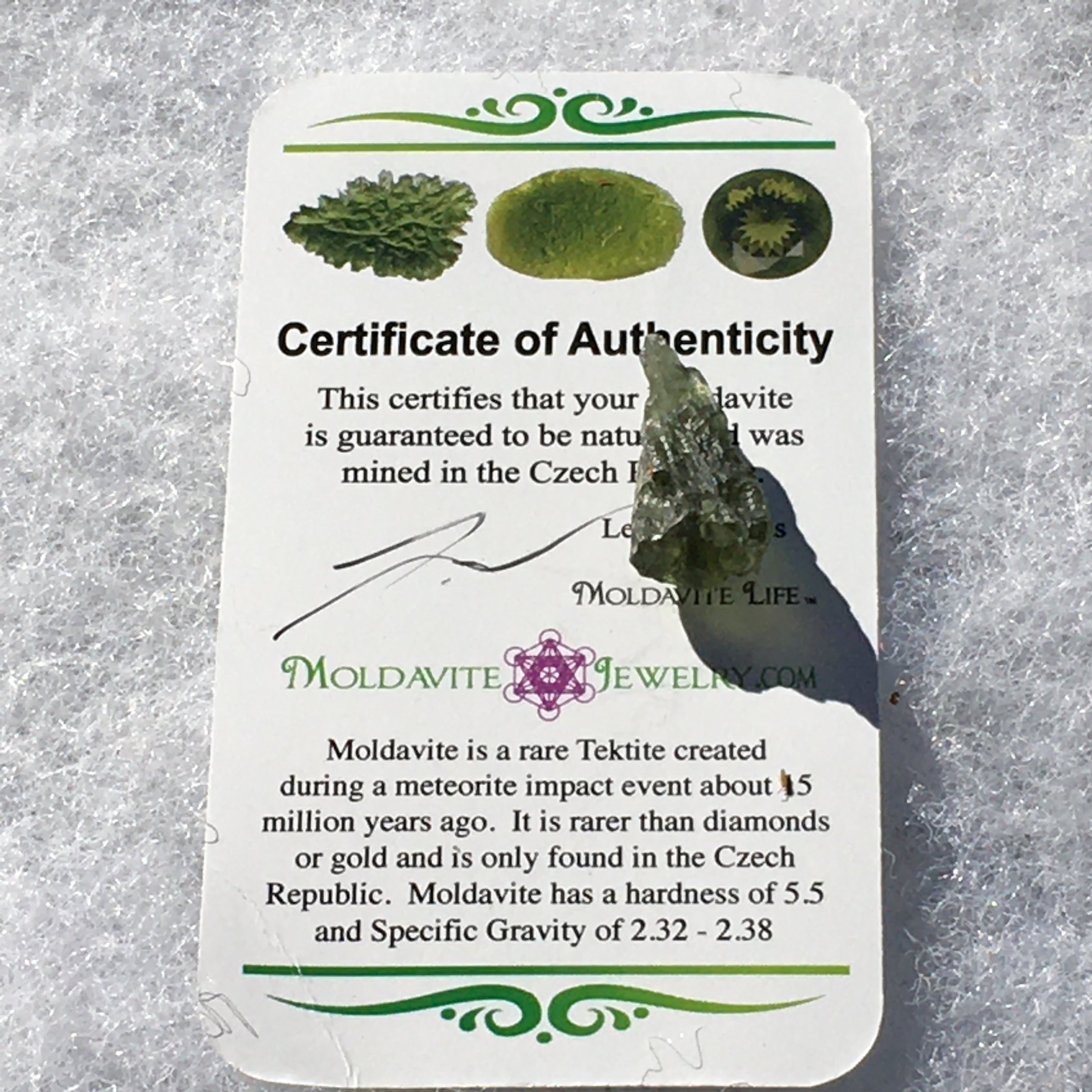 Genuine Moldavite 1.4 grams-Moldavite Life